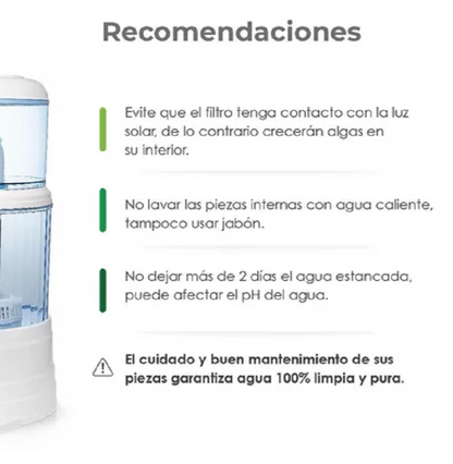 FILTRO PURIFICADOR DE AGUA 14,16 y 24 LITROS